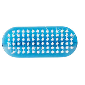 Nagelborstel tweezijdig - Blauw / Wit - Kunststof - L 9,5 cm - Borstel - Borsteltje - Nagel - Nagels - Nagel Borstel - Nailbrush