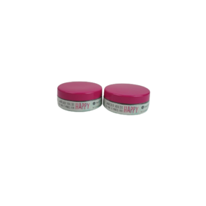 Zeezout Scrub "Happy Thoughts" - Lichtblauw / Roze - Kunststof / Zeezout - 325 Gram - Set van 2 - Badscrub - Scrub - Badzout - Badderen