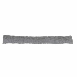 Tochtrol grijs - Fluffy - Velvet look - 90 x 12 cm -  Polyester - Tochtstopper - Windstopper 