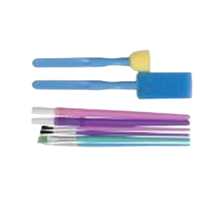 Kwasten set - Multicolor - Kunststof / Metaal - Ca. l 14 cm - 10 Stuks - Schilderen - Hobby - Kwast - Verven - Creatief - Knutselen