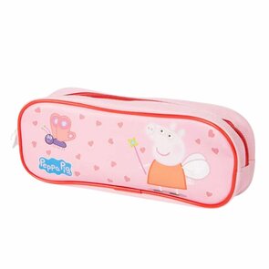 Peppa Pig etui - Rond - Roze / Multicolor - 21.5 x 8 x 6 cm - Kunststof - Schoolspullen - Back 2 school