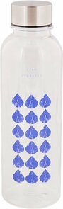 Drinkfles Stay Hydrated - Blauw / Transparant - Kunststof / RVS - 500ml