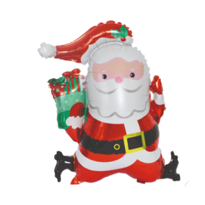 Folieballon Kerstman -  60 cm - Ballon - Kerstversiering - Kerst - Kerstmis - Helium - Kerstdecoratie