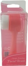 Gezichtsborstel Multi-functioneel - Roze / Wit - Kunststof - 6 x 4 x 13 cm