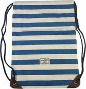 Strand rugzak Frankie - Wit / Blauw - Polyester - 45 x 35 cm
