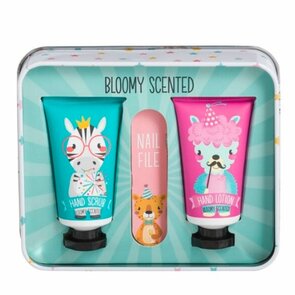 Hand Verwenpakket - Bloomy Scented - Nagelvijl / Handlotion / Handscrub - Cadeau
