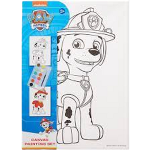 Paw Patrol schilderset - Marshall - Canvas - 18 x 25 cm - Vanaf 3 jaar - Knutselen 