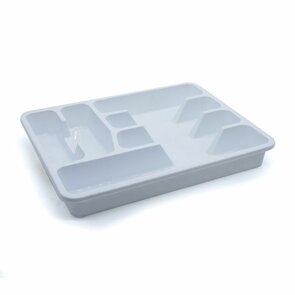 Bestekbak ILONKA - Wit - Kunststof - 37.5 x 29.5 x 5 cm