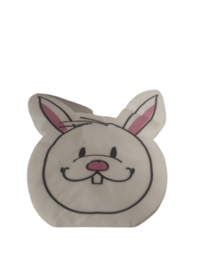 Paashaas servet - Wit / Roze - Papier - 16 stuks - Servetten - Feestdag - Feest