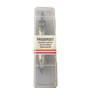 Passer - Zwart - Metaal - 15cm ( In verpakking)