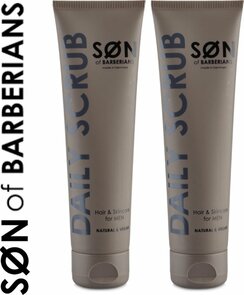 Son of Barberians -Daily Scrub - 1 tube Hair en Skincare for Men - Natural and vegan - 100 ML