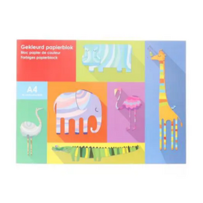 Papierblok gekleurd - Multicolor - Papier - A5 - 60 vel