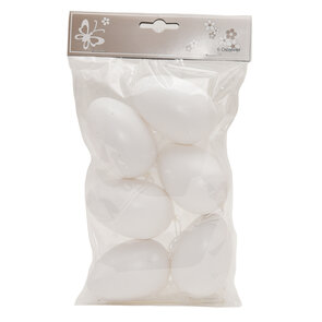 Paashangers - Wit - Kunststof - Pasen - Set van 6 hangers