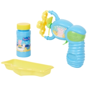 Bellenblaaspistool -  Peppa Pig Blauw / Geel -  Bubble Flurry