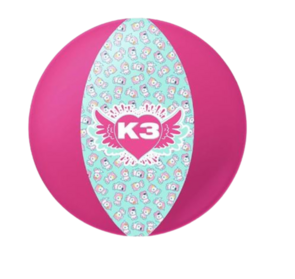 K3 Strandbal - Roze / Blauw - 33 cm - Opblaasbaar - Zomer - Zwemmen 