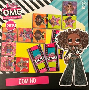 L.O.L. surprise! O.M.G. Outrageous Millennial Girls domino - Roze / Multicolor - Karton - 28 stuks 