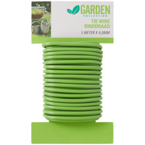 Binddraad / Tuindraad - Groen - Metaal - 10 meter x 2.5 mm - tie wire - bind draad - tuinierdraad