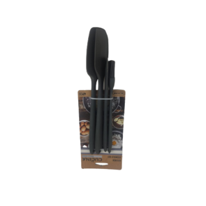  Ophangbare Keukengereedschapset Silicone - Set van 4 - Donkergrijs - Hittebestendig - Anti aanbak