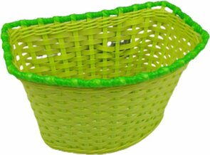 Fietsmand LAITH - Neon Geel / Groen - Kunststof - 24 x 15 x 15 cm