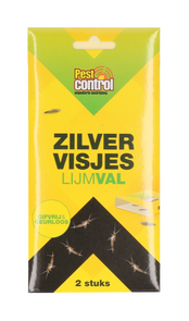 Zilvervis lijmval - Set van 2 - Insecten - Gifvrij - Geurloos - Ongedierte - Lockdoos 