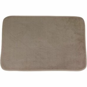 Badmat SIDNEY effe motief - Taupe - Polyester - 40 x 60 cm