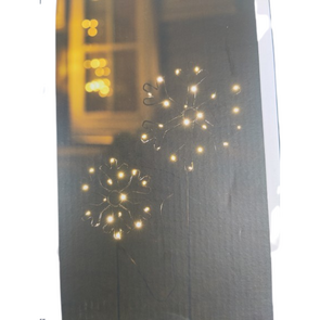  Kerstdecoratie - Kerst Ster met 33 ledlampjes 70 cm hoog - Verlichting - Voor binnen en buitengebruik - 1 meter koord lengte - Met timer functie - warm wit mini led 