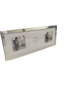 Fotolijst ZION - Zilver - Metaal / Glas - 28 x 11 cm