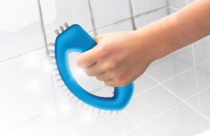 Voegenborstel - Blauw - Kunststof - Set van 2 - Badkamer - Schoonmaken - Voegenkrabber - Fuginator - Voegenreiniger - Voegenborstel 