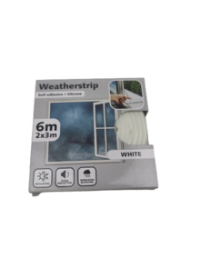 Simpele Fix Tochtstrip - Wit - 6m (2x3) - Tochtstrips voor Deuren - Tochtstopper - Tochtrol - Tochtband - Zelfklevend en Isolerend - Weatherstrip  