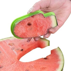 Watermeloen ijsjes snijder Mini - Meloensnijder - Fruit uitsteker - Melon cutter - Groen - 12 x 3 cm - Uitsteekvorm - Fruit Popper 