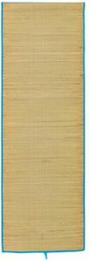 Rieten Strandmat - Oprolbare Rietmat - Lichtblauw - Ligmat Voor Buiten - 60x180cm