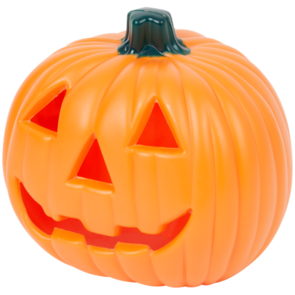 Halloween Pompoen - 21 x 16 x 19 cm - Met lichteffect - inclu batterijen