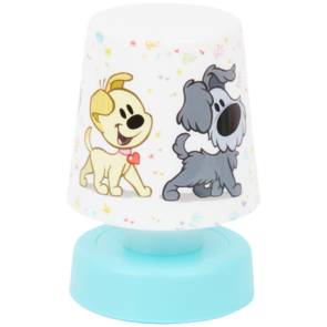 Nachtlampje druklamp Woezel & Pip - Mint / Groen - Kunststof - 8 x 8 x 12 cm - Druklampje