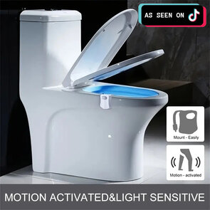 Led lamp met bewegingssensor voor de WC / Toilet - Multicolor - Kunststof
