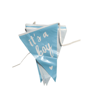 It's a boy Vlaggenlijn - Blauw - 5 meter - Babyfeest / Babyshower - Genderreveal - Its a boy