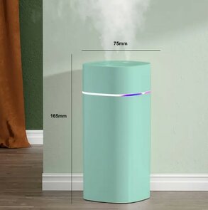 Draagbare Mini Humidifier H2O AIRFRESHNER - Mint - Luchtbevochtiger - Verdamper - Aromatherapie - Geurverspreider -  Inclu 6 filterstokjes