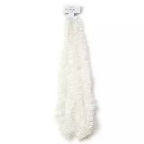 Kerstslingers - Wit - Kunststof  - Set van 2 - Kerst - Kerstmis - Kerstboomversiering 