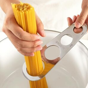 Spaghettimaat - Spaghettimeter - 4 standen - Pasta Measure Buddy - Rvs