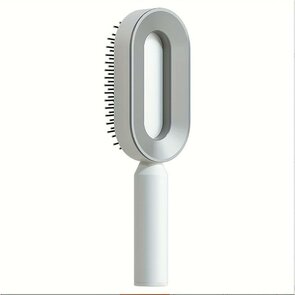 Designborstel - Wit - Haarborstel - Scalp Massage - Nooit meer vuile haren in je borstel