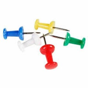 Punaises - Multicolor / Transparant - Kunststof / Metaal - 50 Delig