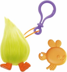 Trollz Fuzzbert Sleutelhanger – 10cm | Bagclip Filmfiguur | Speelgoed Tassenhanger
