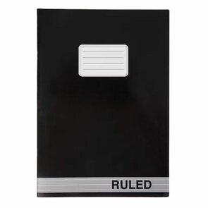 Schriften gelijnd A5 ZOLA - Zwart - Papier  - 3 Stuks - 80 Pagina's - Schoolschrift - Schrift - Back To School - School - Kantoor 