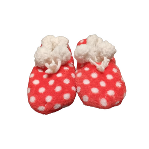 Laag Model Pantoffel Balletjes - Licht Rood - Maat 28 / 30 - Pantoffels Dames – Pantoffels meisjes - Warme pantoffels – Sloffen - Sloffen dames – Sloffen meisjes – Winter - Kerst cadeau – Kerstcadeau – Kerst – Sinterklaas – Cadeau