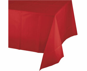 Tafelkleed BRYN - Rood - Kunststof - 137 x 274 cm - kerstkleed - valentijn