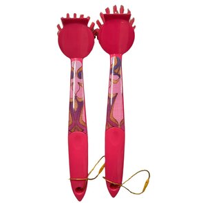 Afwasborstel met print - Roze - Assorti - Kunststof - Set van 2 - Afwas borstel