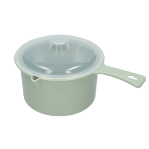 Magnetron Steelpan met deksel JAMY – Groen – Kunststof - 21.5 x 15.2 x 10.5 cm – Vershoudbakje – Noodle bakje – Snackbakje 