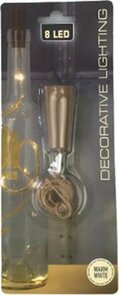 Decoratief Fles LED Licht - Batterij - Warm Wit - Touw - 75 cm