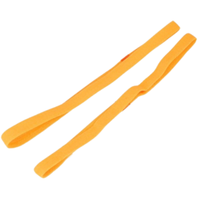 Skinny Koningsdag Diadeem Elastiek - Set van 2 - Oranje - Haarband - One size - fout feestje