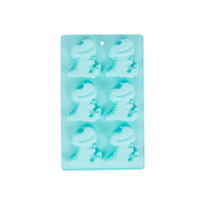 Dino Dinosaurus Bakvorm - Cupcake vorm - Groen - Siliconen - 25 x 17 x 2.5 cm - 6 Cupcakes