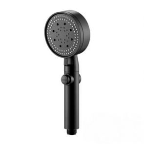 Hydrostream Douchekop - Zwart - Polycarbonaat - 24 x 9 cm - Waterbesparend - Handdouche